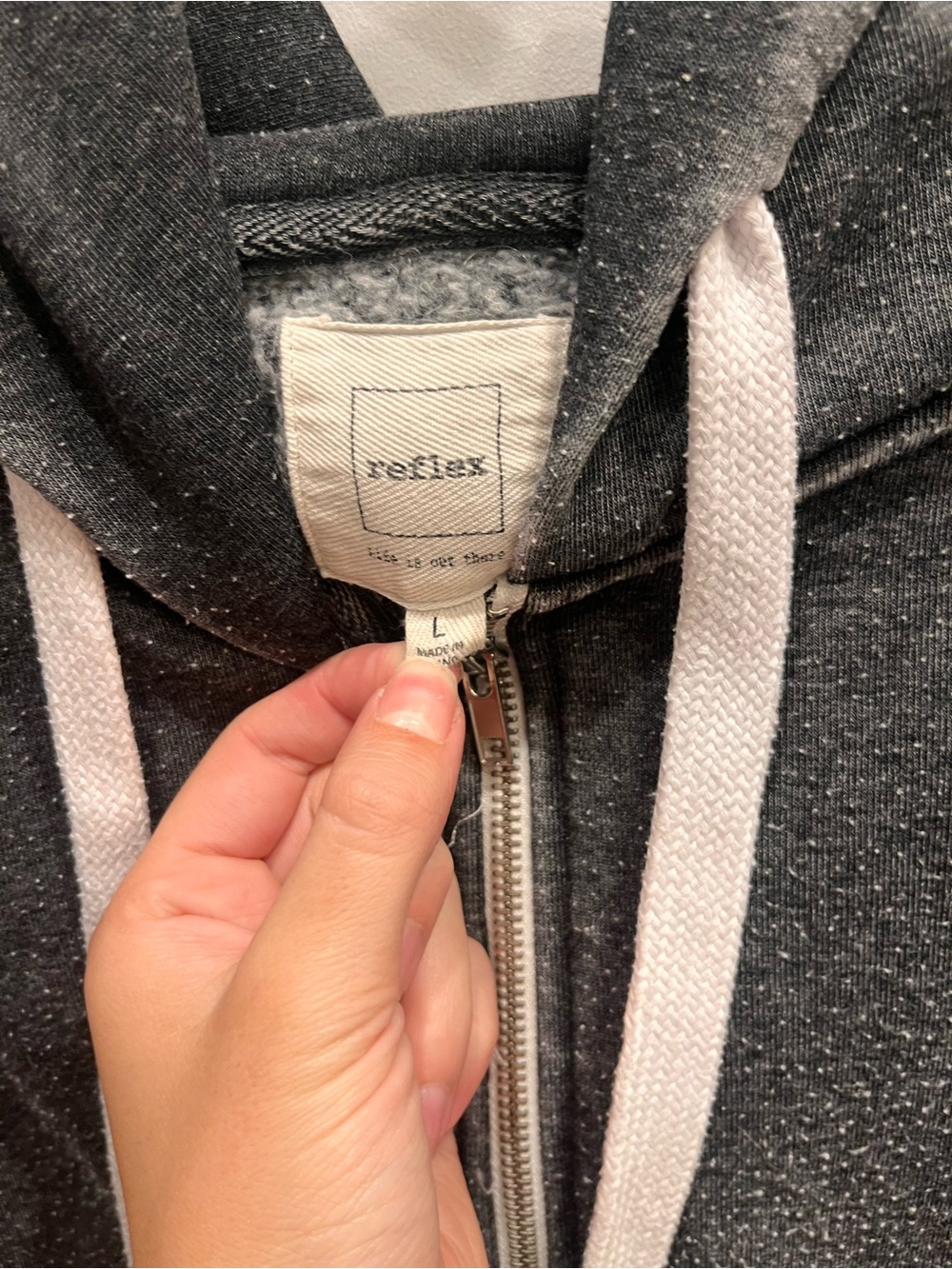 Dark grey zip up - Picture 3 of 3